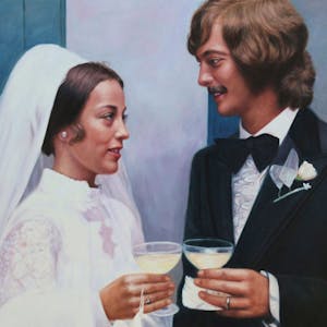 Custom Couple Wedding Portrait Oil Painting